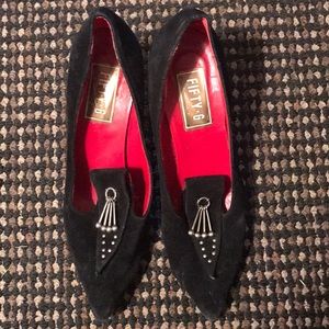 Fifty 6 vintage Black Suede Pumps